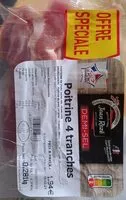 Mängden socker i Poitrine de porc demi-sel tranchée