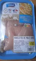 Mängden socker i Aiguillettes de poulet