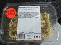 Mängden socker i Taboulé oriental aux raisins