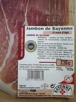 Mängden socker i Jambon de Bayonne