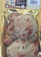 Mängden socker i Cuisses de poulet roties