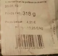 Mängden socker i Compté