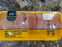 Mängden socker i Boneless skinless chicken breast fillets with rib meat