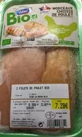Mängden socker i Filets de poulet bio