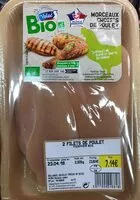 Mängden socker i 2 filets de poulet fermier