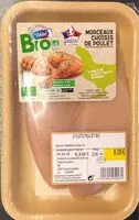 Mängden socker i Filets de poulet bio