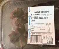 Mängden socker i Betterave rouge cuite cubes