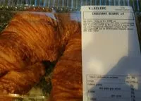 Mängden socker i Croissants au beurre