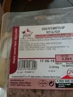 Mängden socker i Pâte de campagne breton