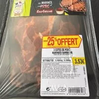 Mängden socker i Cotes de porc barbecue