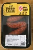 Mängden socker i Chorizo Chapelet Doux à Griller