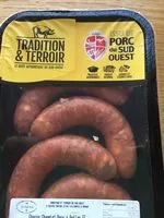 Mängden socker i Chorizo chapelet doux a griller