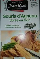 Mängden socker i Souris d'agneau doré au four