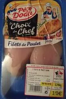 Mängden socker i 2 filets de poulet blanc