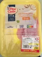 Mängden socker i Escalopes extra fines dinde