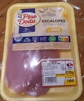 Mängden socker i 2 Escalopes extra fines de dinde