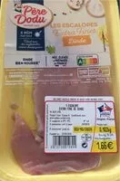 Mängden socker i Escalopes de Dinde Extra Fines