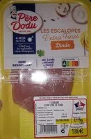 Mängden socker i Escalopes de dinde