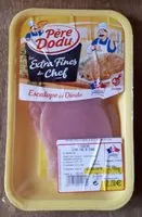 Mängden socker i Escalope de dinde les extra fines du chef