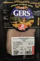 Mängden socker i Filets de poulet fermier