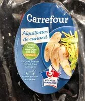 Mängden socker i Aiguillettes de canard