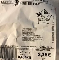 Mängden socker i Poitrine de porc