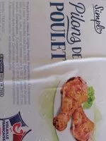 Mängden socker i Pilons de poulet