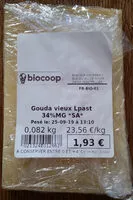 Mängden socker i Gouda vieux Lpast 34%MG