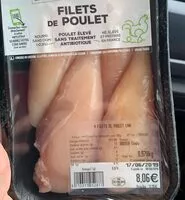Mängden socker i Filet de poulet Bio