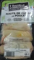 Mängden socker i Hauts de cuisse de poulet