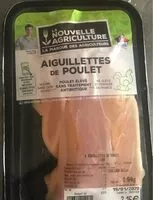 Mängden socker i Aiguillettes de poulet