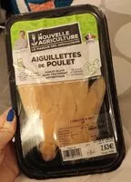 Mängden socker i Aiguillettes de poulet