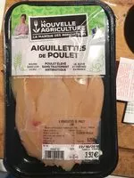 Mängden socker i Aiguillettes de poulet