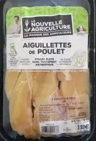 Mängden socker i Aiguillettes de poulet
