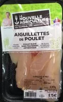 Mängden socker i Aiguillettes de poulet
