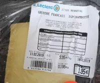 Mängden socker i Gruyère français igpchambotte