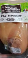 Mängden socker i Filet de poulet