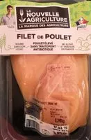 Mängden socker i Filet de poulet
