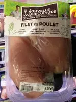 Mängden socker i Filet de poulet
