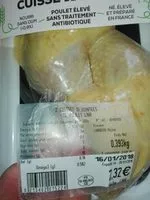 Mängden socker i Cuisses de poulet