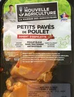 Mängden socker i Petits pavés de poulet piment d'espelette