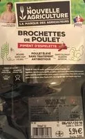 Mängden socker i Brochettes de Poulet Piment d'Espelette