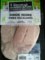 Mängden socker i Escalopes dinde noire