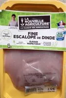 Mängden socker i Fine escalope de dinde