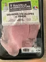 Mängden socker i Grandes escalopes de dinde