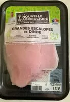 Mängden socker i Grandes escalopes de dinde