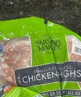 Mängden socker i Boneless skinless chicken thighs