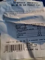 Mängden socker i Gorgonzola mascarpone