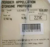 Mängden socker i Morbier appellation
