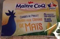 Mängden socker i Cuisse de poulet